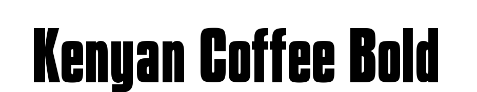 Kenyan Coffee Bold Fuente Descargar Gratis